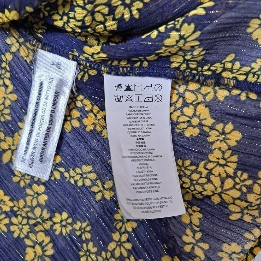 MICHAEL Kors Navy &‎ Gold Hoho Top - Picture 7 of 9
